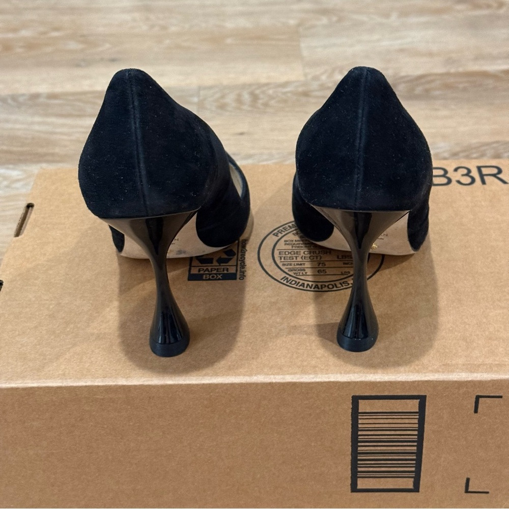 New! Stuart Weitzman XCurve 100 Pumps Black Size: 8.5M, MSRP $475 - Picture 8 of 11